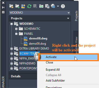 How To Create Project And Copy Project In AutoCAD Electrical ...